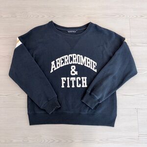 Abercrombie & Fitch Navy Crewneck Sweater